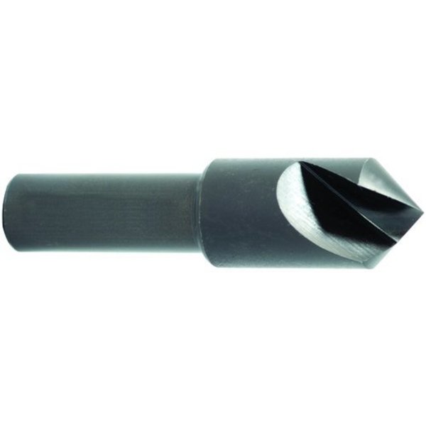 Morse Countersink, Series 1752, 14 Body Dia, 2 Overall Length, Round Shank, 14 Shank Dia, 1 Flutes,  25571